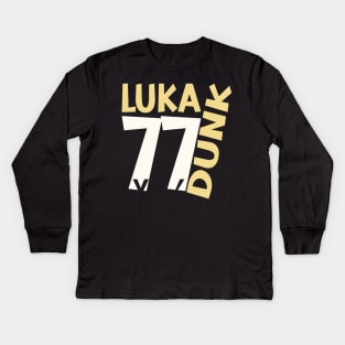 Luka Dunk and 77 Kids Long Sleeve T-Shirt